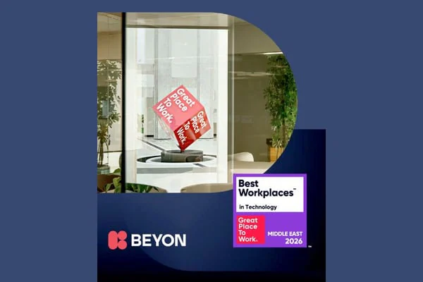Beyon recognised among leading Mideast technology workplaces