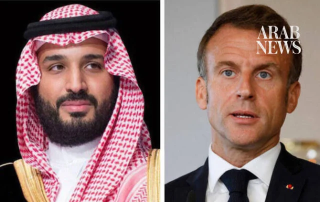 Saudi crown prince and Macron discuss maritime security